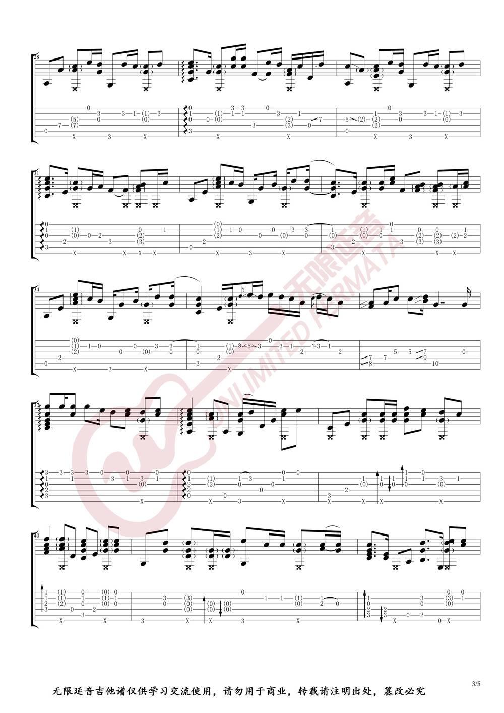 《One Call Away》吉他谱